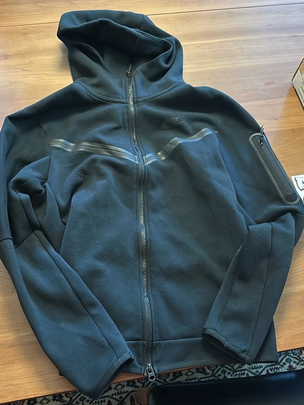 NIKE Black Full-Zip Performance Hoodie Jacket Medium